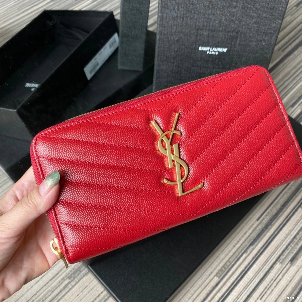 MONOGRAM ZIPPY WALLET YSL 0724